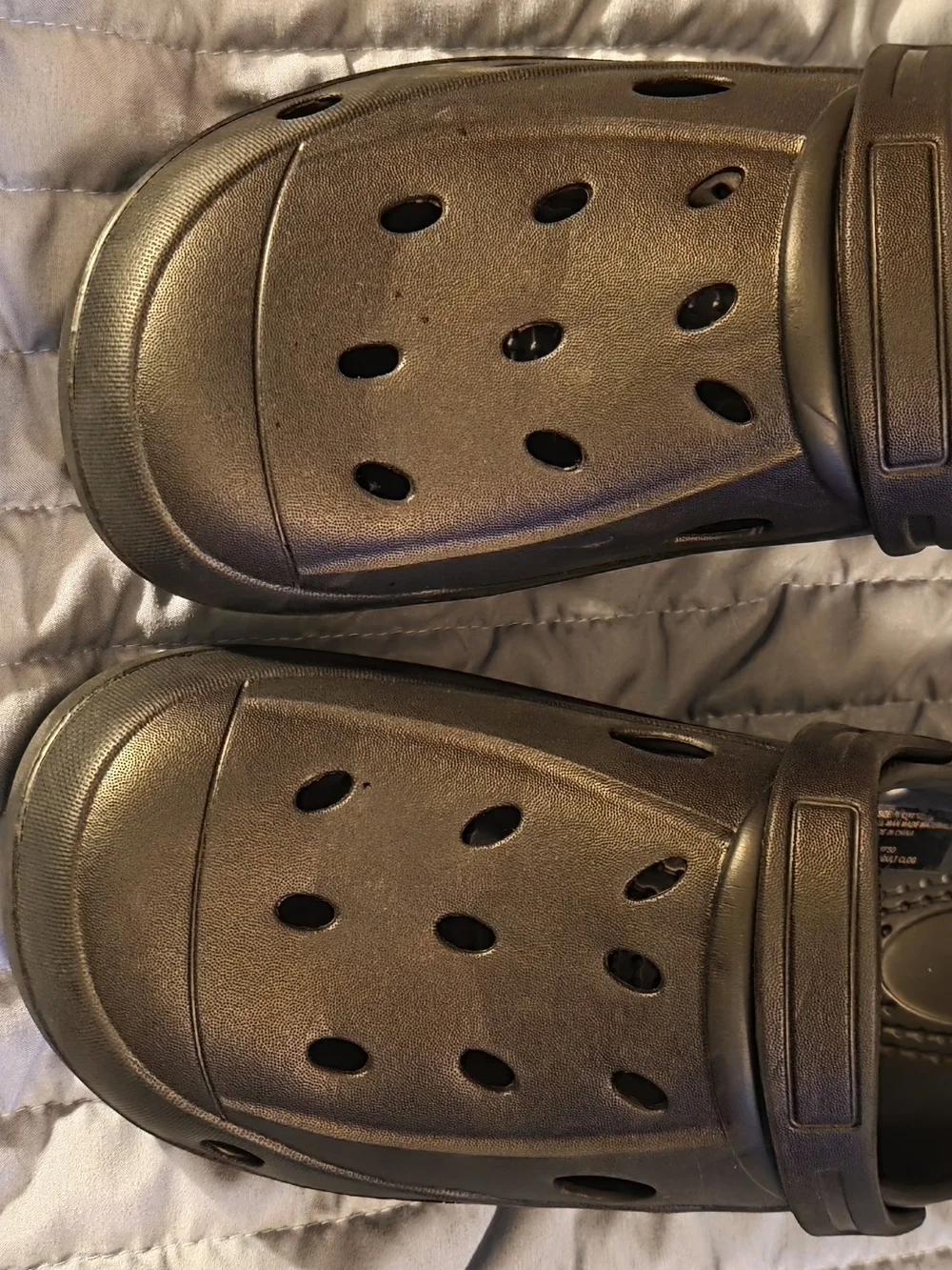 Black Slip-On Clog Sandals